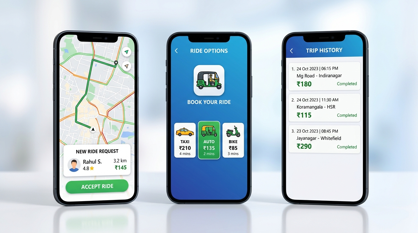 AutoRide Accept Pro App Screenshots Showcase